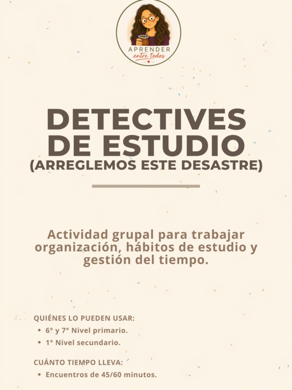 🕵️‍♀️ Detectives de Estudio – Hábitos y técnicas de estudio